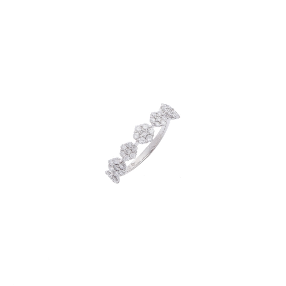 Ponte Vecchio ポンテヴェキオ ダイヤ0.45ct  4号 レディース K18ホワイトゴールド リング・指輪 Aランク 中古 