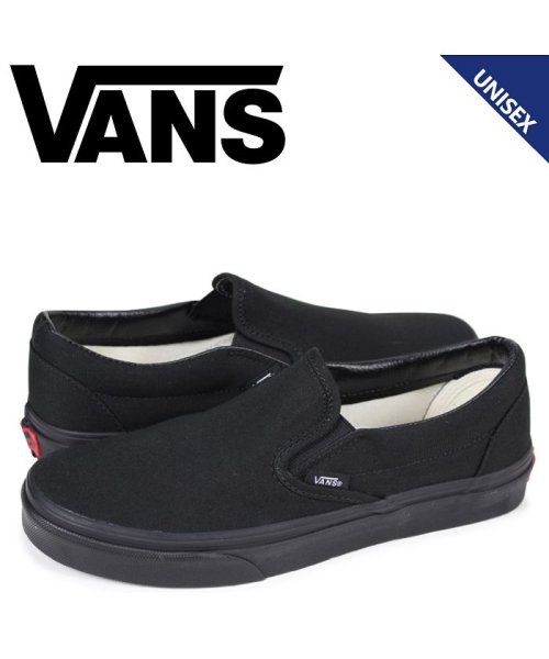 VANS ヴァンズ スリッポン スニーカー メンズ レディース バンズ CLASSIC SLIP－ON ブラック 黒 VN000EYEBKA