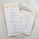 70円～ メニュー表 ドリンクメニュー表 結婚式 星