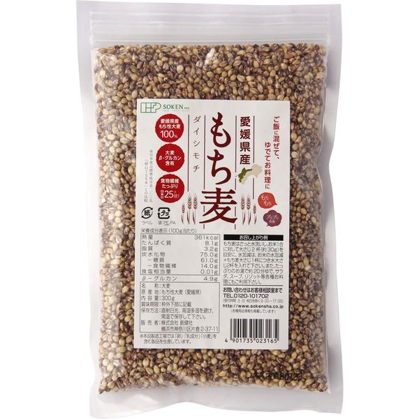 創健社 愛媛県産もち麦 300ｇ 130493　1セット（300ｇ×20）（直送品）