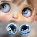 【3個買うと1個プレゼントGTE！】ブライス アイ ネオブライス bjd 目 アイ アイチップ ドールアイチップ-睡蓮