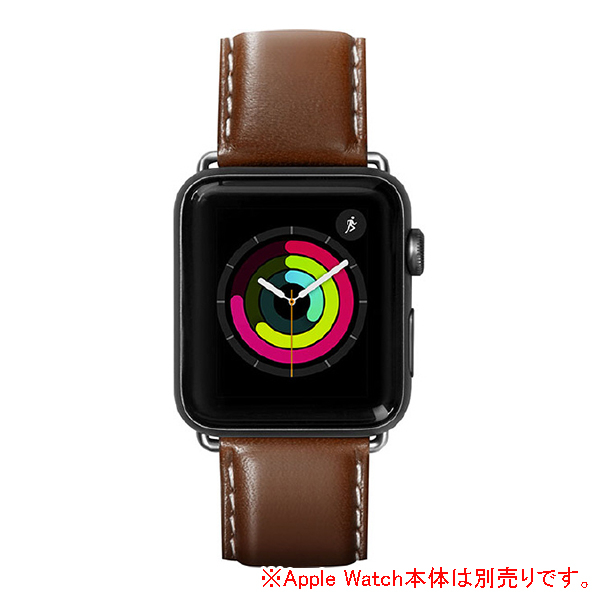 LAUT Apple Watch 1/2/3/4/5/6/SE 42/44mm用バンド タバコ LAUT_AWL_OX_BR