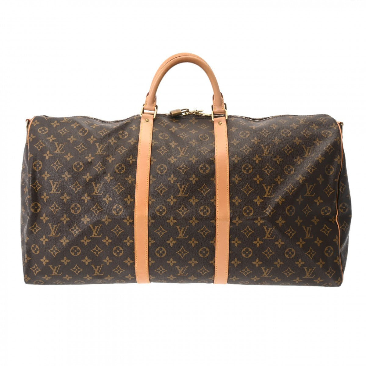 LOUIS VUITTON ルイヴィトン モノグラム キーポル バンドリエール 60 ブラウン M41412 ユニセックス モノグラムキャンバス ボストンバッグ ABランク 中古 