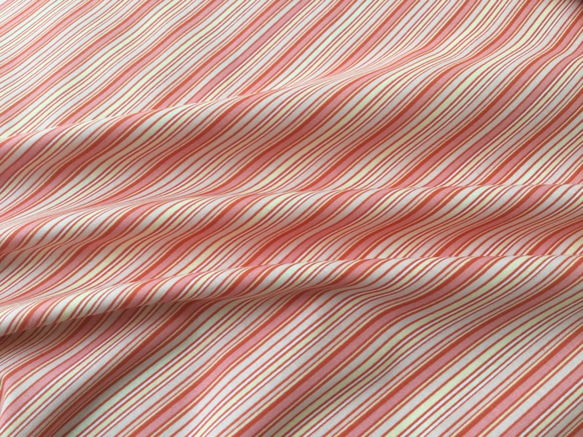 Stripe pink ストライプ　ピンク系　ポピーコットン　Poppie Cotton