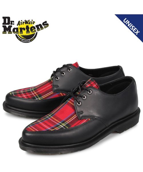 ドクターマーチン Dr.Martens 3ホール シューズ メンズ レディース WILLIS TARTAN IN BLACK STEWART 3EYE SHOE