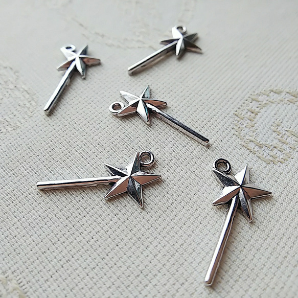 star wand　メタルチャーム　12X25mm 5個