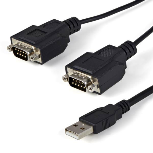 USB - RS232C/DB 9 x2 シリアル変換ケーブル ICUSB2322F 1個 StarTech.com