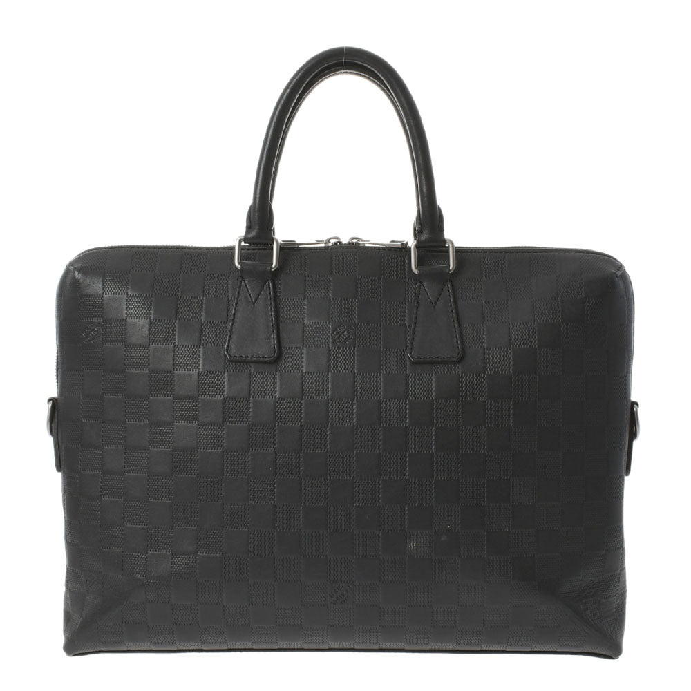 LOUIS VUITTON ルイヴィトン ダミエ アンフィニ PDJ オニキス N41248 メンズ レザー ビジネスバッグ ABランク 中古 