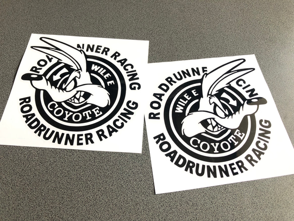 road runner Racing 丸 コヨーテ ステッカー お得左右セット【カラー選択可】  送料無料♪