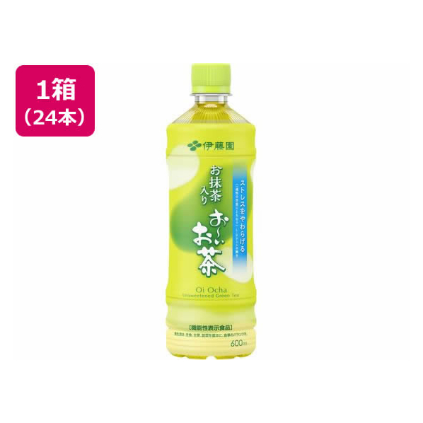 伊藤園 お抹茶入りお～いお茶600ml×24本 FC874PC