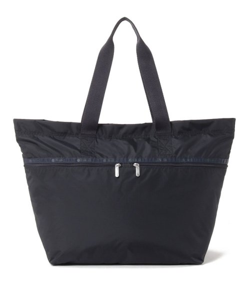 CARLIN ZIP TOP TOTE BAGディープシーブルー