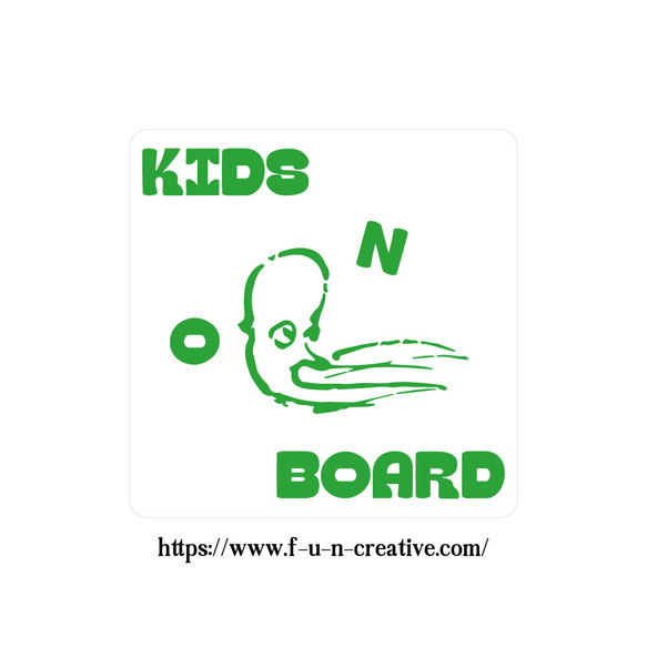 全8色 マグネット タコ KIDS ON BOARD