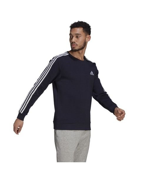 エッセンシャルズ フリース 3ストライプス スウェットシャツ / M ESSENTIALS 3STRIPES SWEATSHIRTS