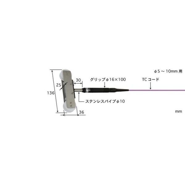 走行線用温度センサ ー50~250°C φ5~10mm Eタイプ 【MWー45EーTC1ーASP】 MW-45E-TC1-ASP（直送品）