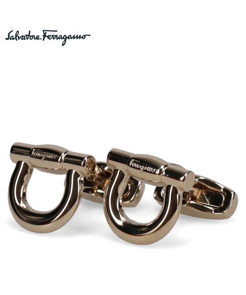 サルヴァトーレ フェラガモ Salvatore Ferragamo カフスボタン カフリンクス メンズ 結婚式 CUFFLINKS ゴールド 775189