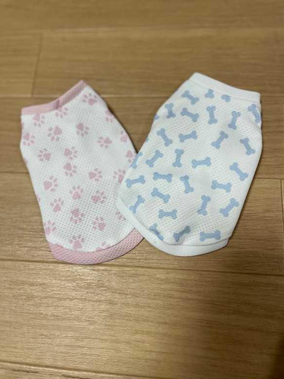 お買い得　犬服【完成品】超小型犬　５XSサイズ　接触冷感ニット　クールクロスニット　タンクトップ