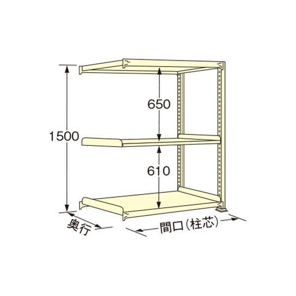 扶桑金属工業 【車上渡し】 中量ラック WE1512L03R（直送品）