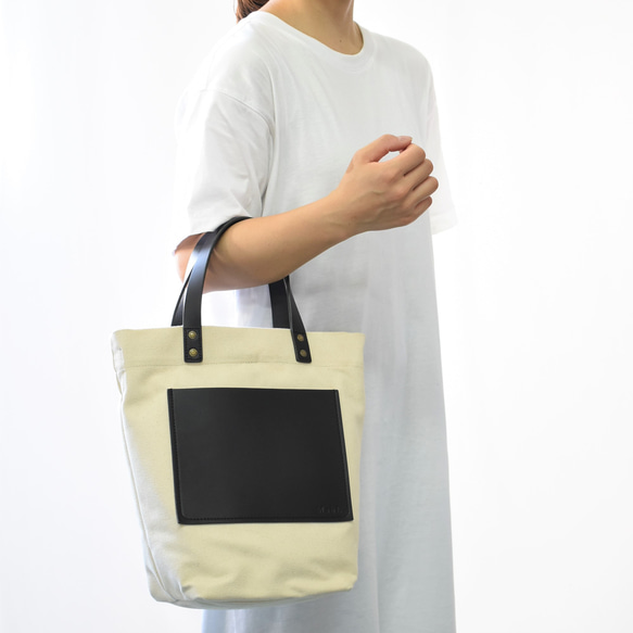 MahL+81　CanvasBucketBag(s)　本革　帆布　キャンバス　バケットバッグ　ショルダーバッグ　2WAY