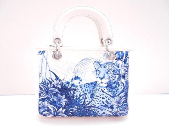 petit Kago bag Blue Tiger ・ decoupage