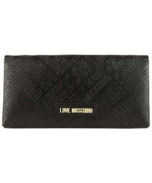 LOVE MOSCHINO ラブモスキーノ エンボスロゴ 長財布 カード ケース