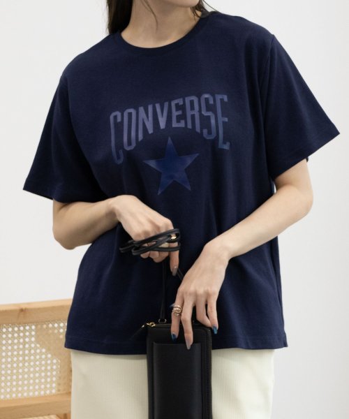 CONVERSE コンバース ポンチ素材 スタープリントTシャツ 4282－9802－1