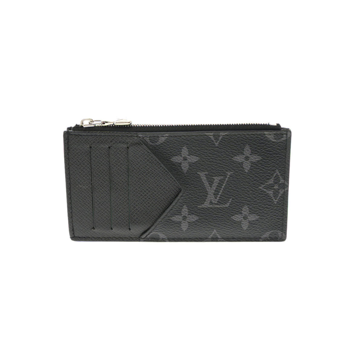 LOUIS VUITTON ルイヴィトン タイガラマ エクリプス コインカードホルダー ノワール M30271 メンズ モノグラムキャンバス コインケース Bランク 中古 