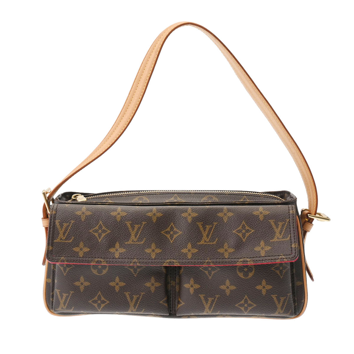 LOUIS VUITTON ルイヴィトン モノグラム ヴィバシテ MM ブラウン M51164 レディース モノグラムキャンバス ショルダーバッグ Aランク 中古 