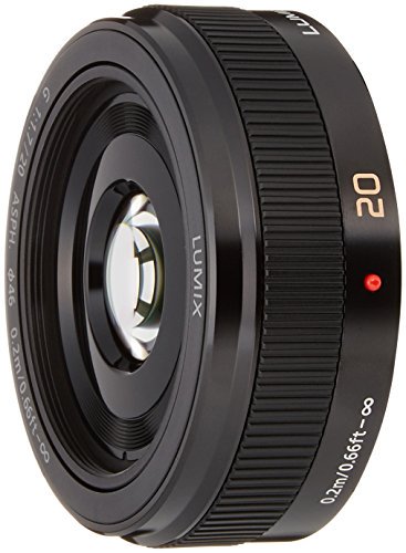 パナソニック 単焦点レンズ マイクロフォーサーズ用 ルミックス G 20mm/F1.7 II ASPH. ブラック H-H020A-K【中古品】