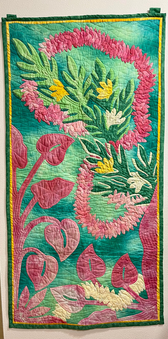 Hawaiian lei tapestry