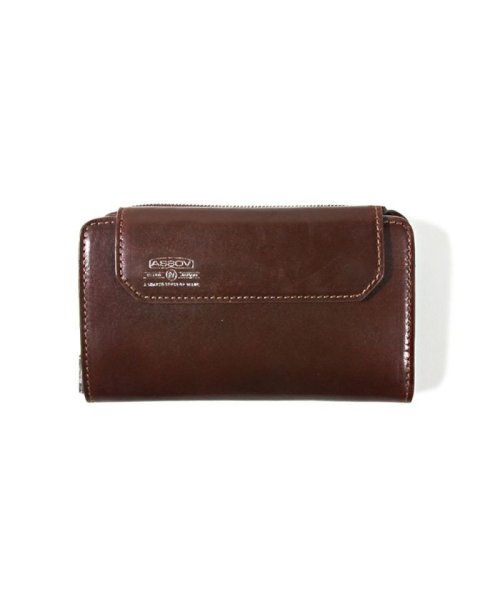 AS2OV / アッソブ LEATHER MOBILE SHORT WALLET CHOCO