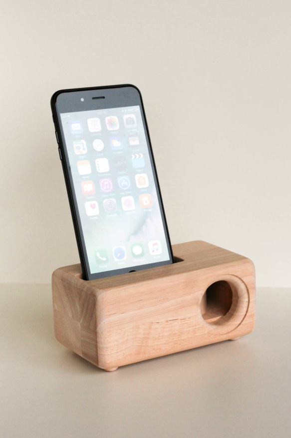 木製iPhone用スピーカーAcoustic iPhoneWoodSpeaker