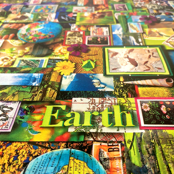 カナダ輸入生地　NORTHCOTT　ノースコット　COLOR COLLAGEⅡ　EARTH