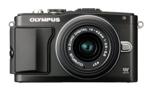 OLYMPUS ミラーレス一眼 PEN Lite E-PL5 レンズキット ブラック E-PL5 LKIT BLK【中古品】