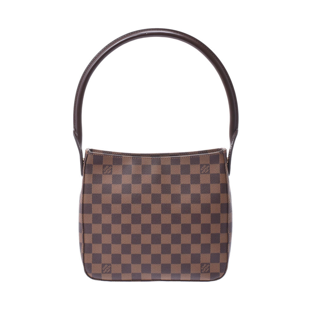 LOUIS VUITTON ルイヴィトン ダミエ ルーピングMM SPオーダー ブラウン N51157 レディース ダミエキャンバス ワンショルダーバッグ Aランク 中古 