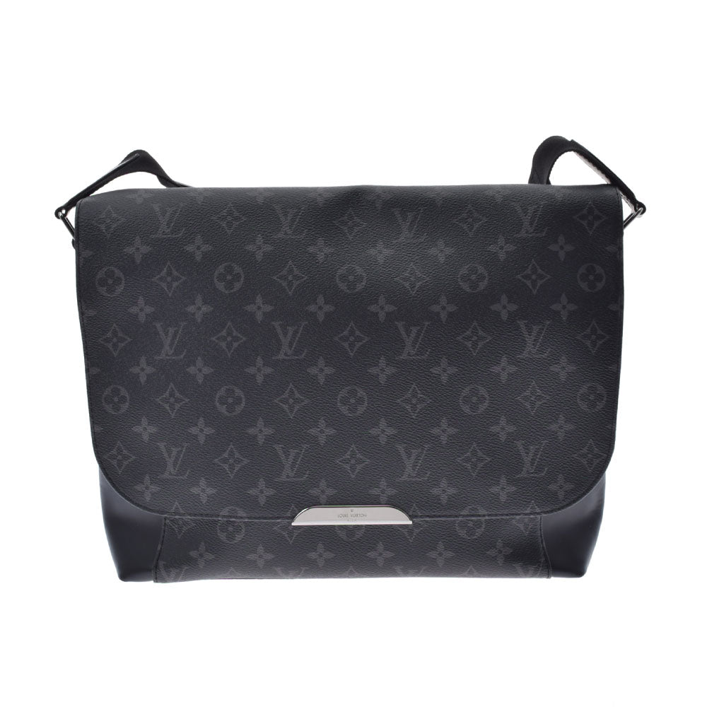 LOUIS VUITTON ルイヴィトン モノグラム エクリプス メッセンジャー エクスプローラー 黒 M40539 メンズ レザー ショルダーバッグ Aランク 中古 