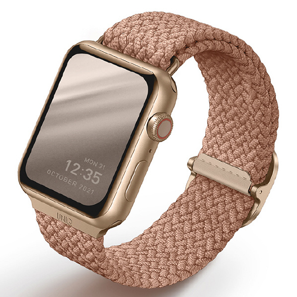 ＵＮＩＱ Apple Watch 42/44/45mm用BRAIDED STRAP UNIQ ASPEN GRAPEFRUIT PINK UNIQ-44MM-ASPPNK