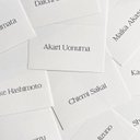 【 12fonts 】name card  /  standard