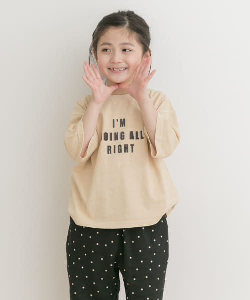 アーバンリサーチドアーズ（キッズ）/製品染めフロッキープリントロゴTシャツ(KIDS)(105－1･･･