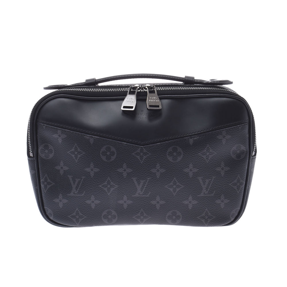 LOUIS VUITTON ルイヴィトン モノグラム エクリプス バムバック 黒/グレー  M42906 メンズ モノグラムキャンバス ボディバッグ ABランク 中古 