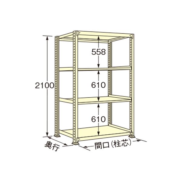 扶桑金属工業 【車上渡し】 中量ラック WM2118J