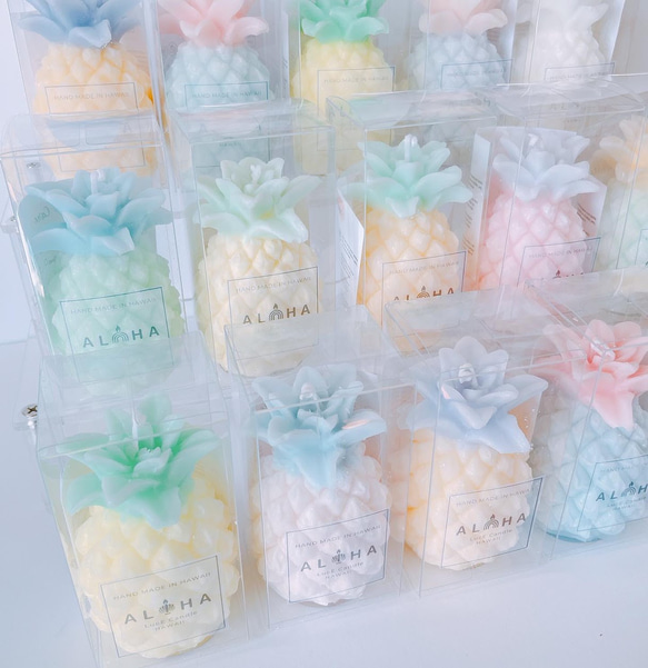 【ハワイからお届け】3Dパイナップルキャンドル ♡３D pineapple Candle