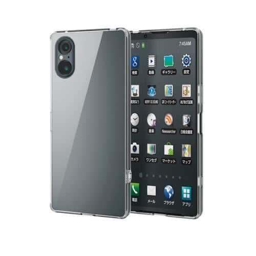 エレコム PM-X233HVCKCR Xperia 5 V ハイブリッドケース クリア