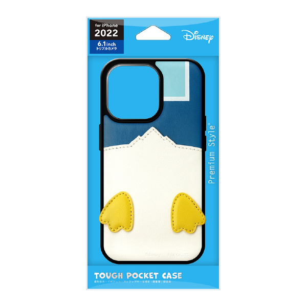 PGA iPhone 14 Pro用タフポケットケース Disney ドナルドダック PG-DPT22Q12DND