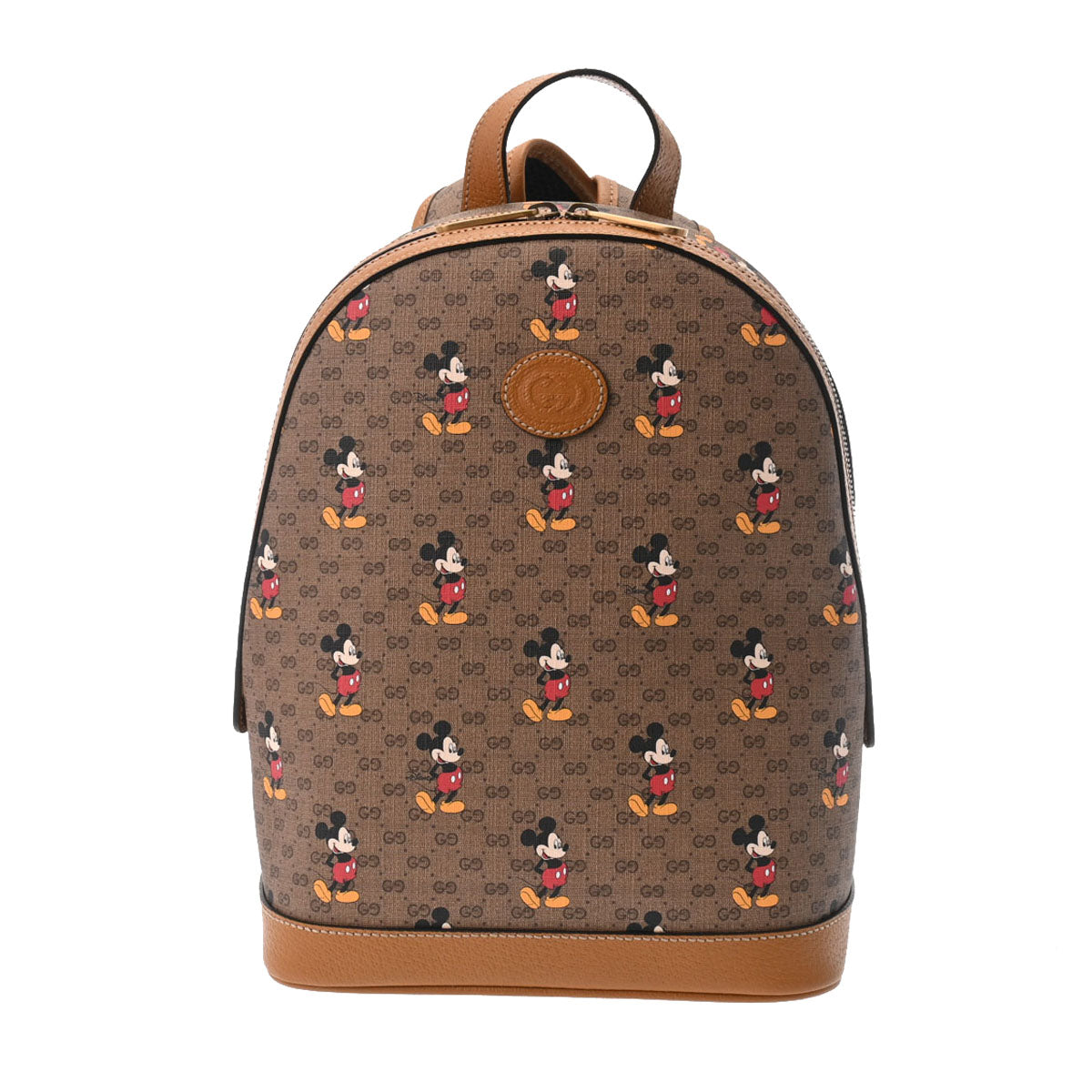 GUCCI グッチ ミニGGスプリーム バッグパック  ベージュ アンティーク調ゴールド金具 552884 レディース PVC カーフ リュック・デイパック 未使用 