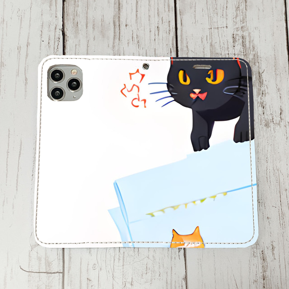 iphoneケース2-4-47 iphone 手帳 ねこ・猫・ネコ 箱2 かわいい アイフォン iface