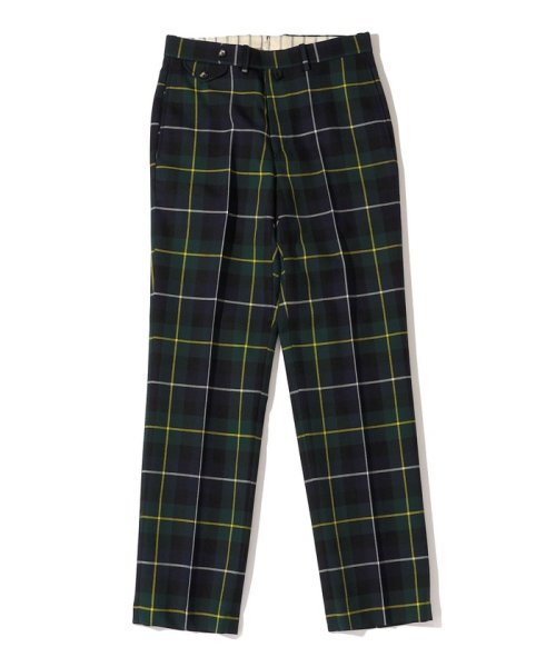 THOMSON: Wool Check Trousers