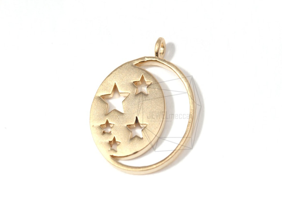 PDT-063-MG【4個入り】星のペンダント,star Pendant-Matt Gold Plated