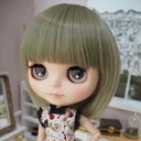 ネオブライス ウィッグ ドーリィボブ ピスタチオミックス 10インチ/ドール Blythe