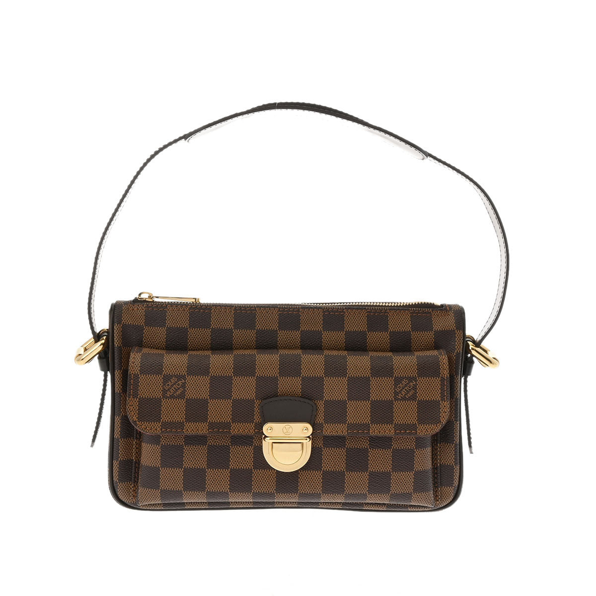 LOUIS VUITTON ルイヴィトン ダミエ ラヴェッロ GM ブラウン N60006 レディース ダミエキャンバス ショルダーバッグ Aランク 中古 