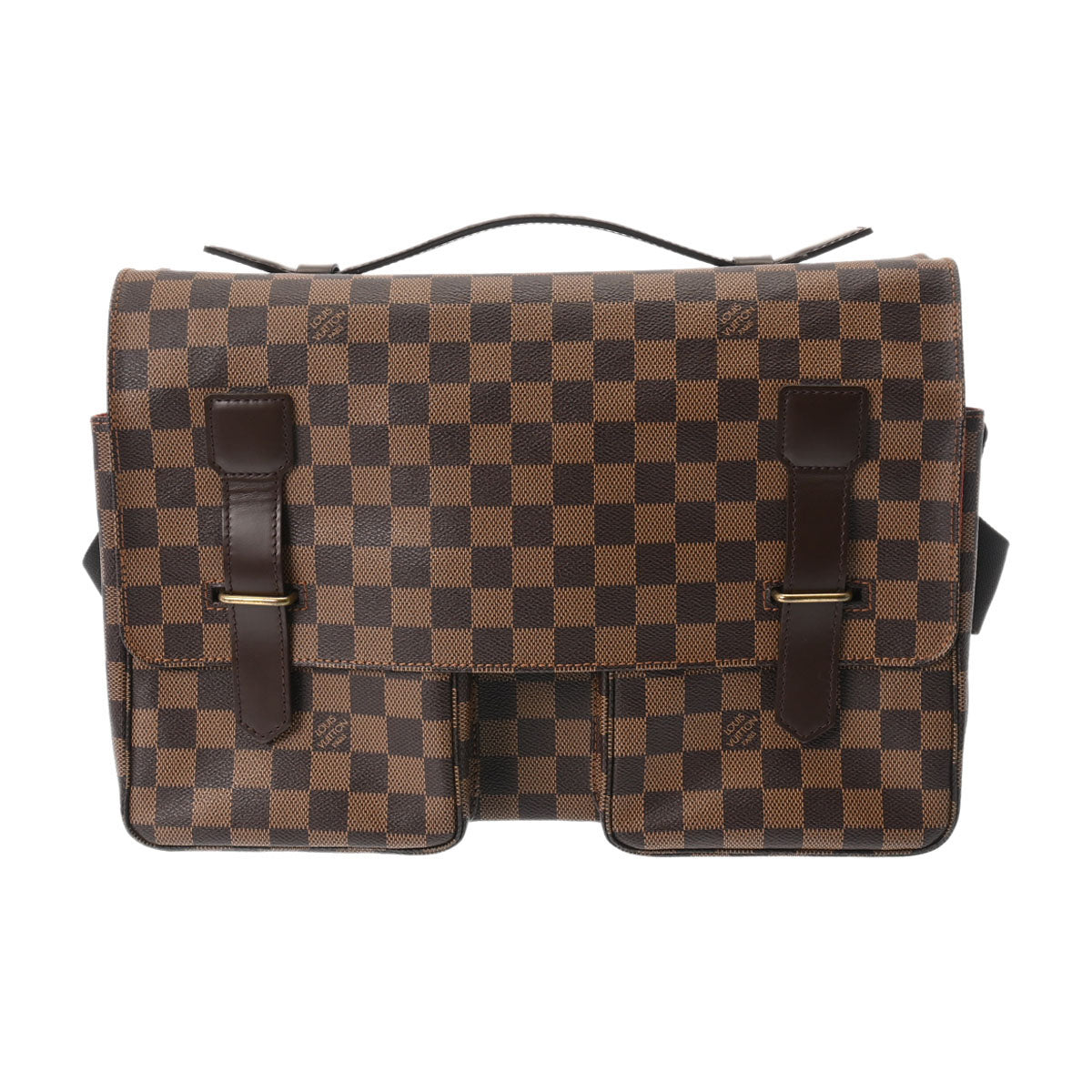 LOUIS VUITTON ルイヴィトン ダミエ ブロードウェイ ブラウン N42270 ユニセックス ダミエキャンバス ショルダーバッグ Aランク 中古 